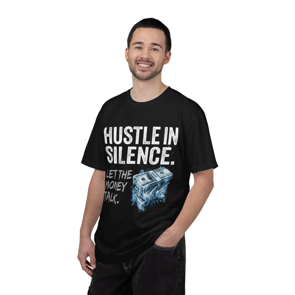 Hustle In Silence Tee — "Let the Money Talk" Money Graphic T-Shirt