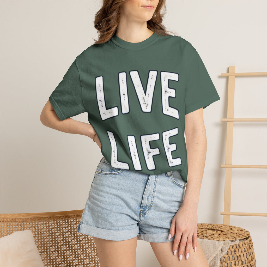 Live Life T-Shirt (White letttering)