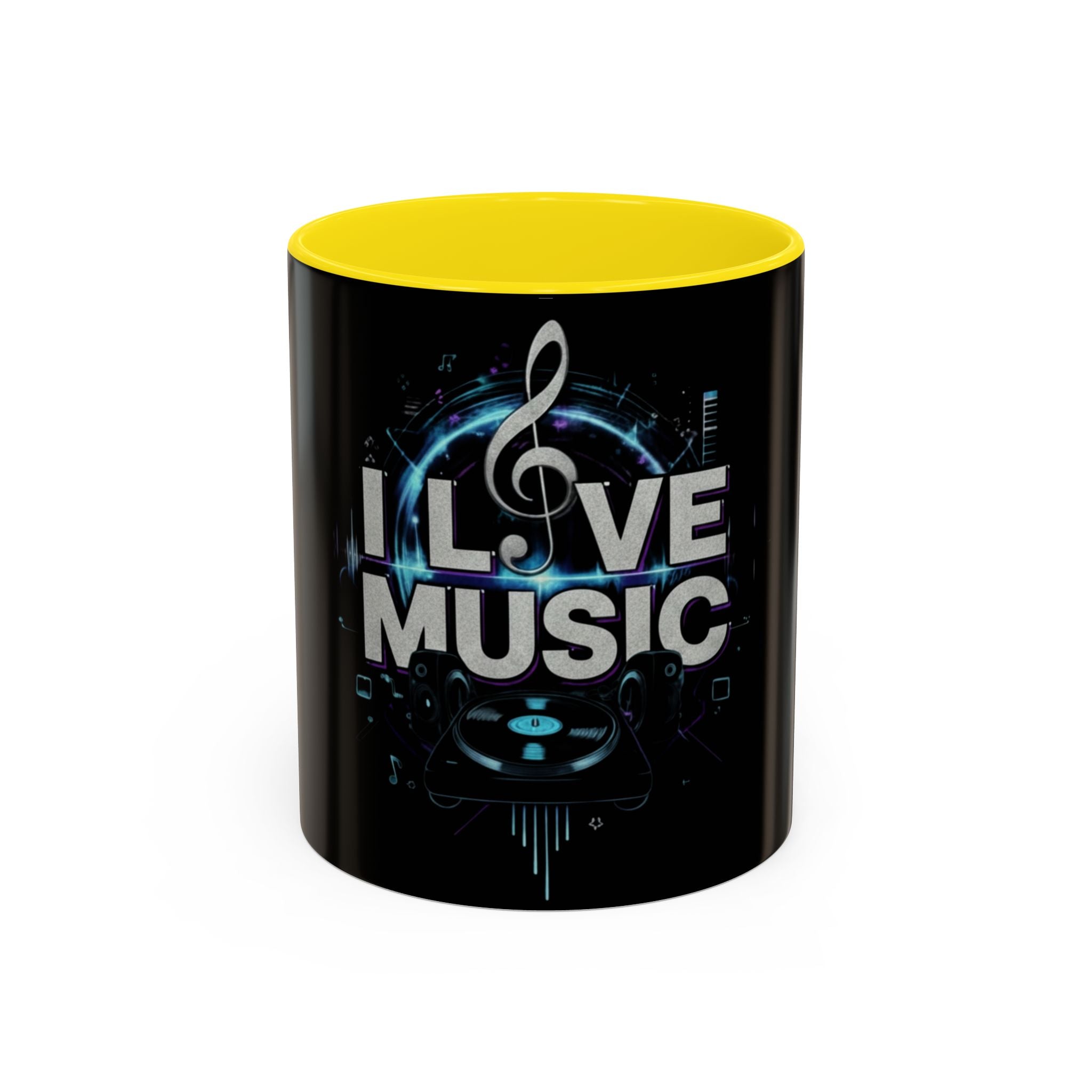 I Love Music Accent Coffee Mug  (11/15 oz)