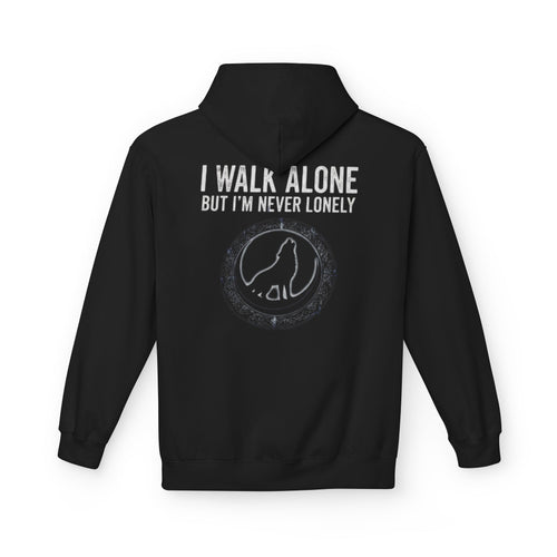 "I Walk Alone But I'm Never Lonely" Graphic Pullover