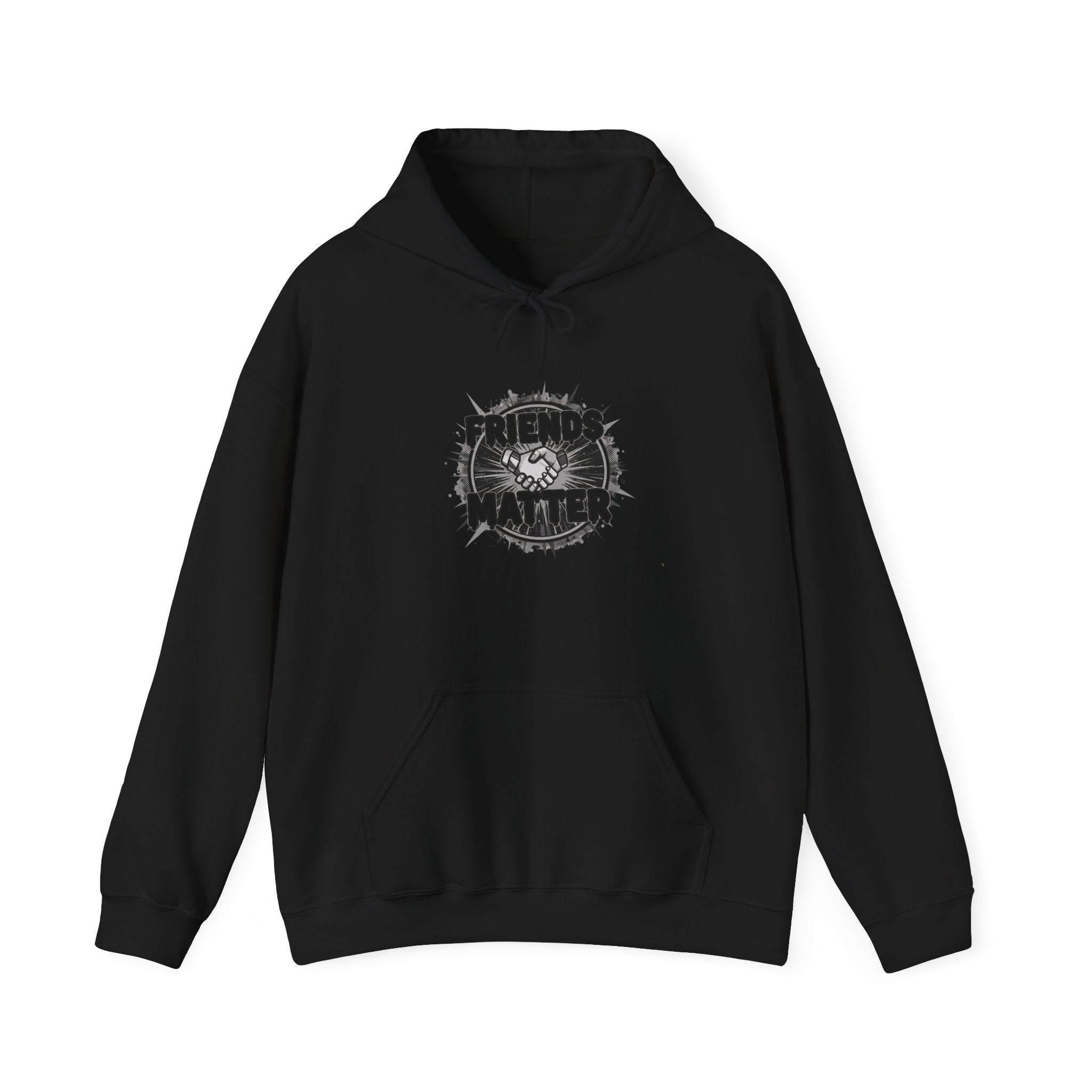 Friends Matter Hoodie (Handshake Graphic Sweatshirt)