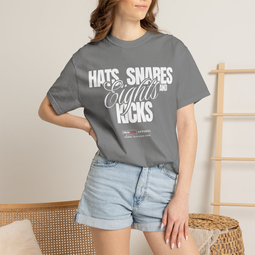"Hats, Snares, Eights and Kicks" Graphic Tee