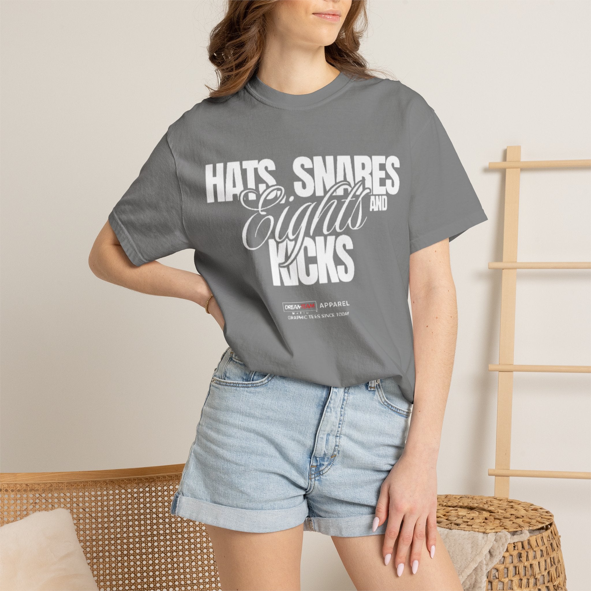 "Hats, Snares, Eights and Kicks" Graphic Tee