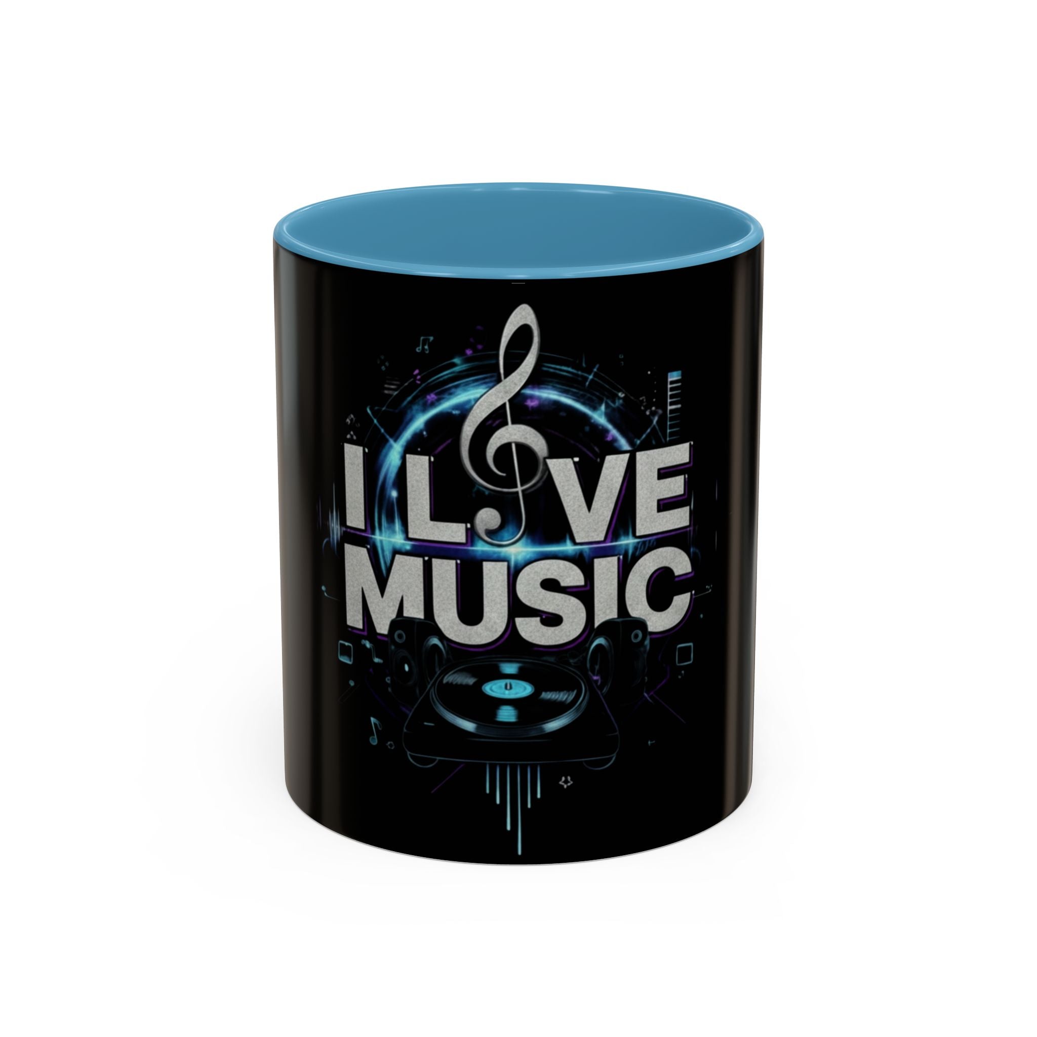 I Love Music Accent Coffee Mug  (11/15 oz)