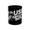 House Music Coffee Mug (Black DJ Turntable Design 11/15oz)