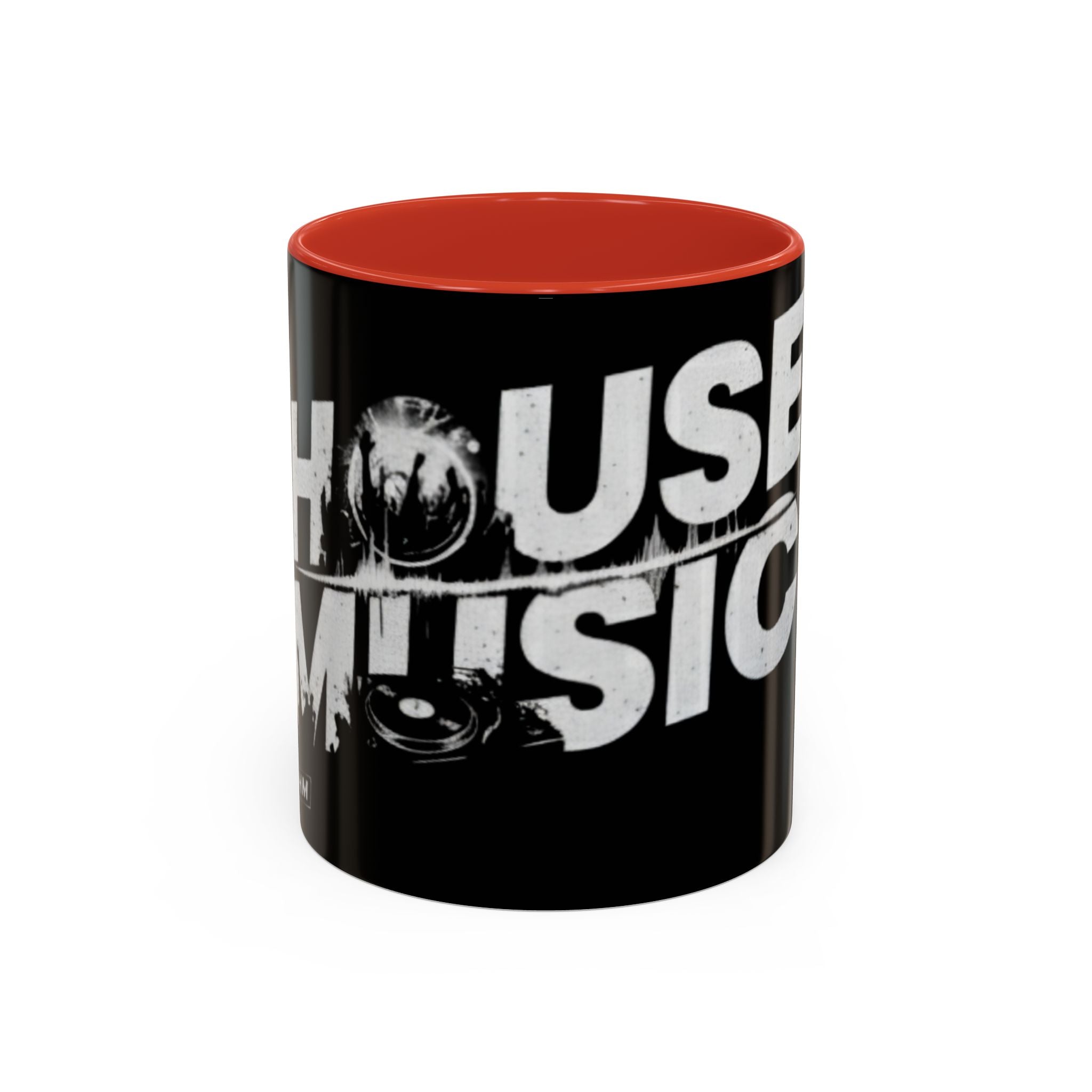 House Music Coffee Mug (Black DJ Turntable Design 11/15oz)
