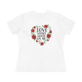Love Looks Good On Me Tee — Floral Heart Romantic Women's T-Shirt