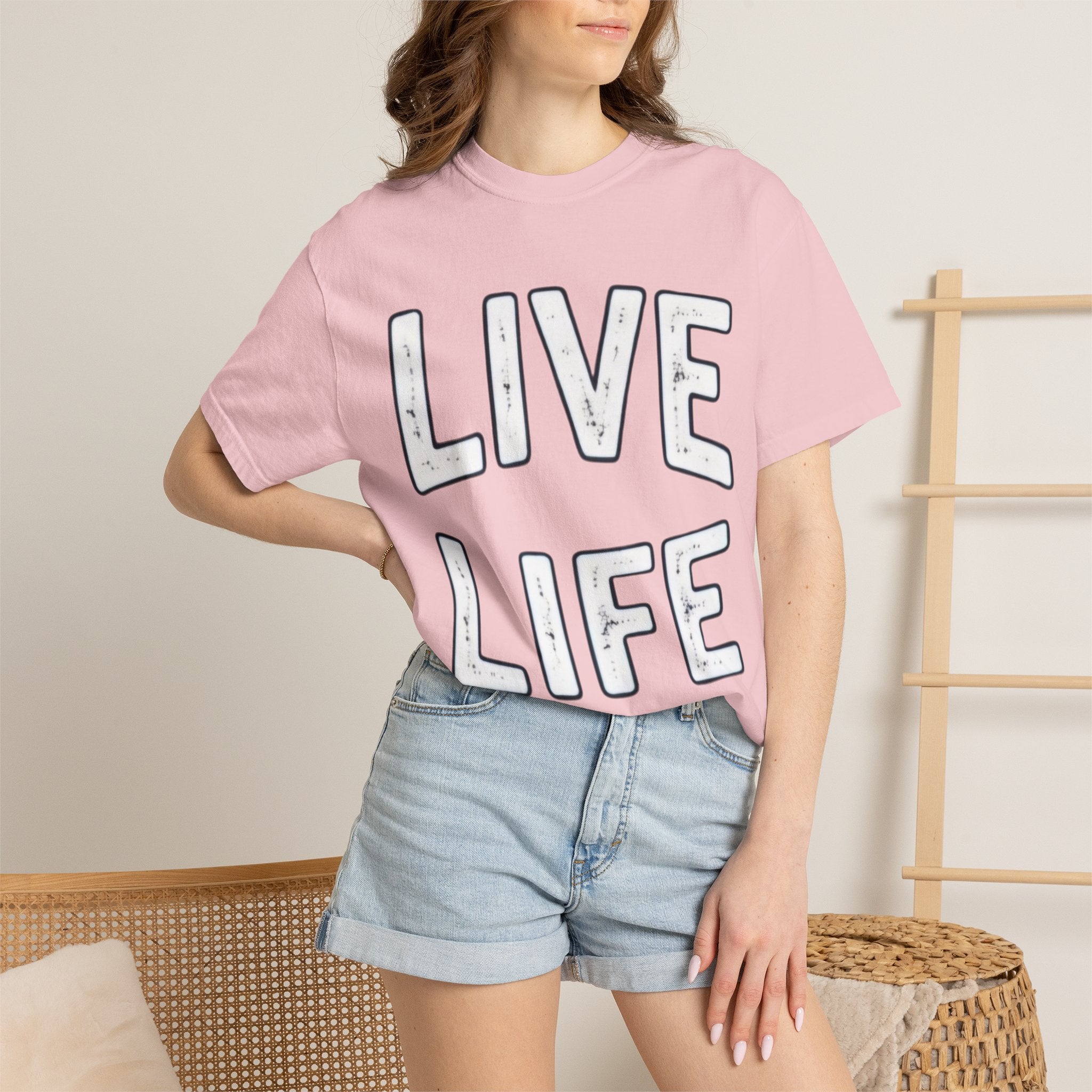 Live Life T-Shirt (White letttering)