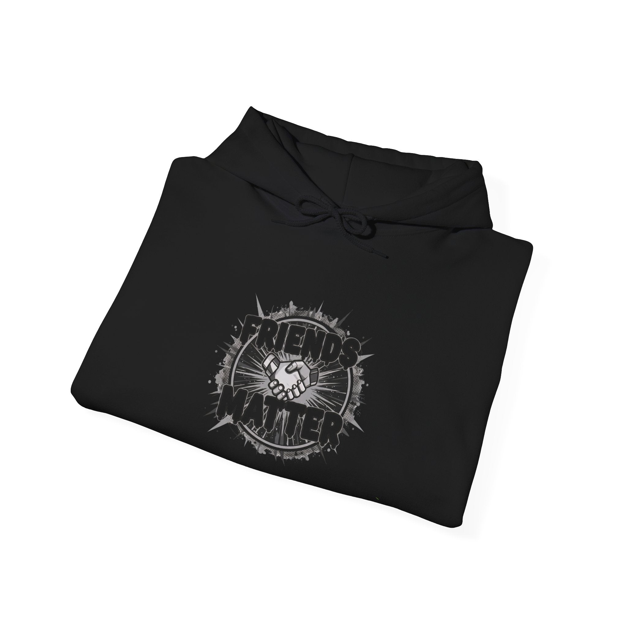 Friends Matter Hoodie (Handshake Graphic Sweatshirt)